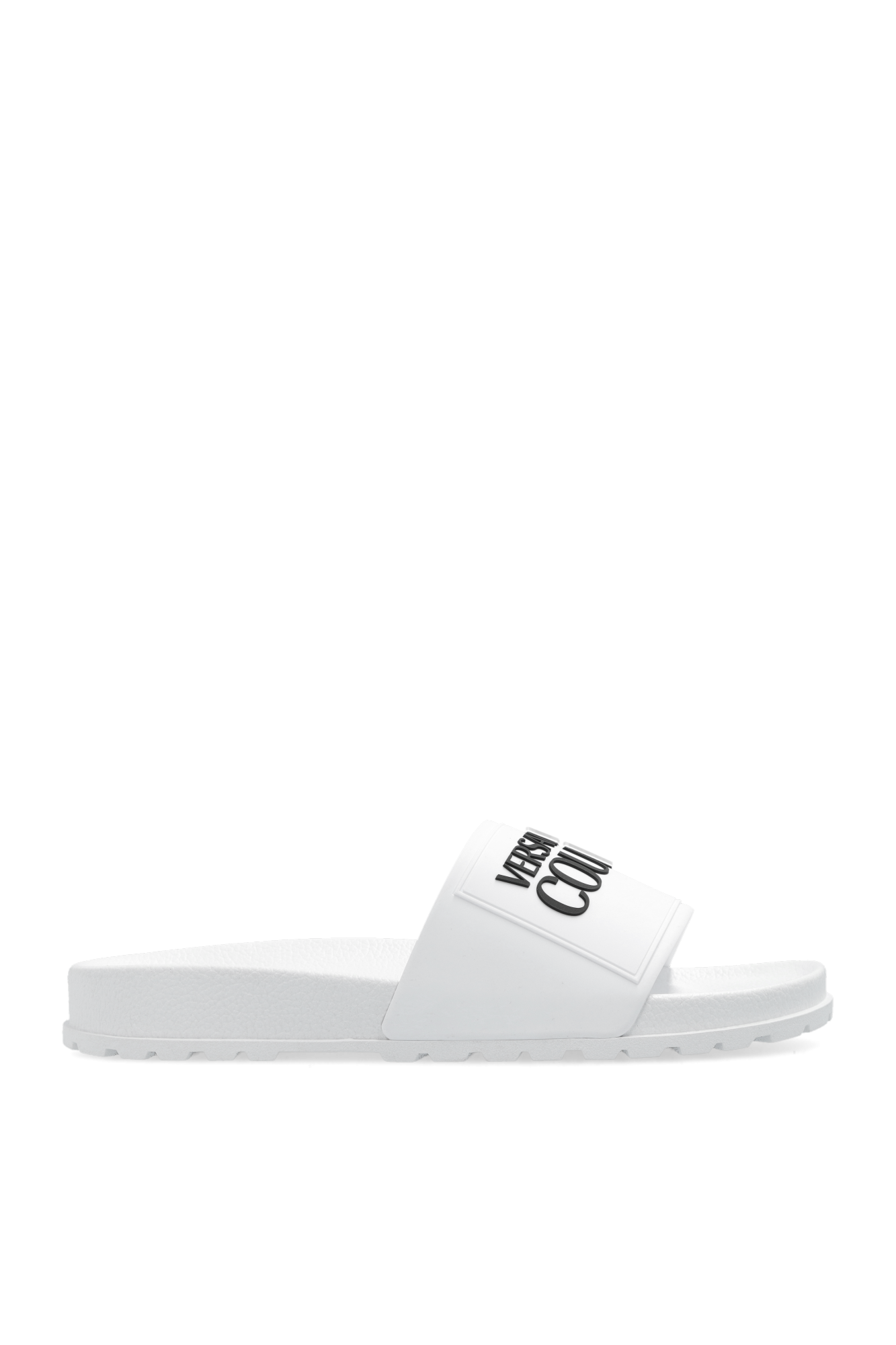 VERSACE JEANS☆25SS ロゴ ラバー スライドサンダル ホワイト Versace Jeans Couture Slides with logo | Women's Shoes | Vitkac